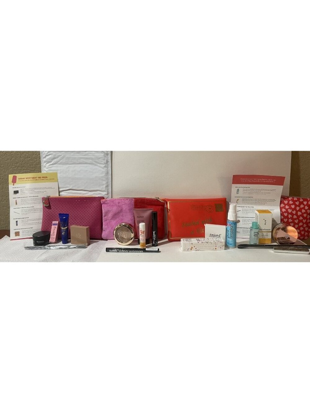 Ipsy Glam Makeup Bags/Lot Of 4 /Makeup Samples Included